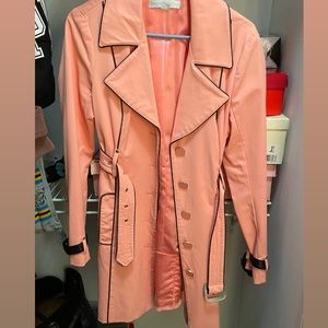 NY&C Pink Belted Trenchcoat